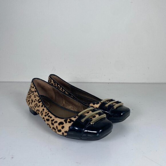 2000s Leather Ceetah Print Flats - Picture 5 of 5